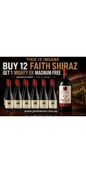 St Hallett Faith Shiraz 12 Pack $168 plus a Bonus Mighty Ox Magnum valued at $200 