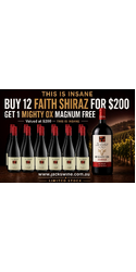 St Hallett Faith Shiraz 12 Pack $200 plus a Bonus Mighty Ox Magnum valued at $200 